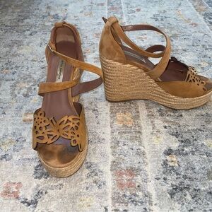 Tabitha Simmons gorgeous platform wedge heels! Very comfortable easy to walk in.